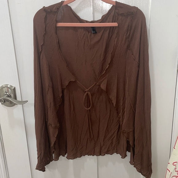 Forever 21 Sweaters - Forever21 cute brown cover up sweater